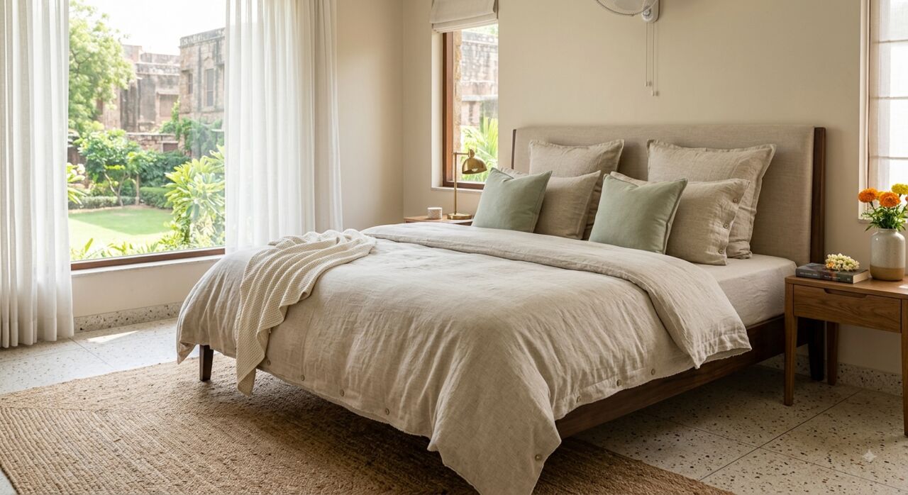 Mumbai, Household Items, INR 1499,  Super King Bed Linen Sets | 108x108 Cotton Bedsheets