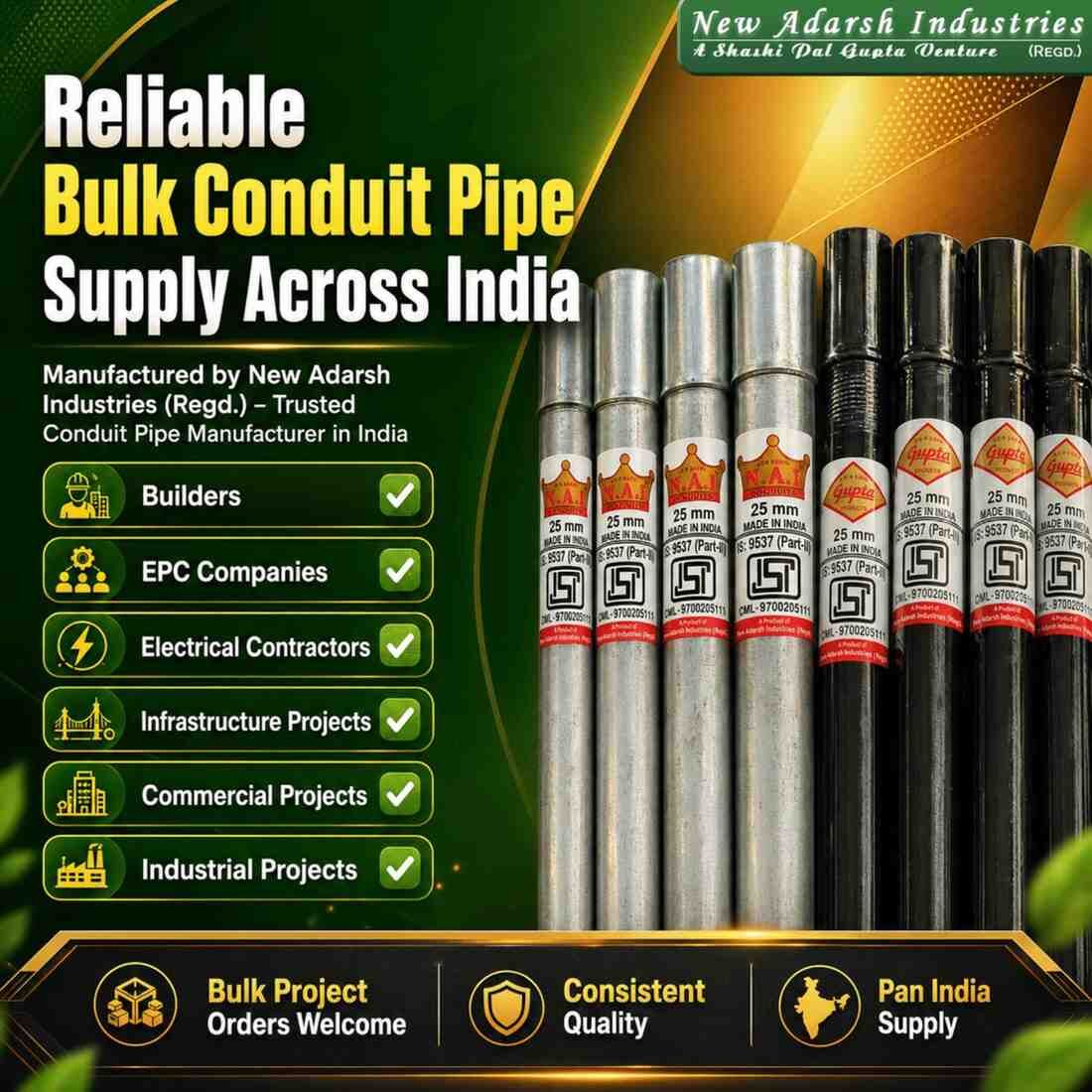 Punjab, Materials, Conduit Pipe Manufacturer In Punjab &ndash; MS & GI Conduit Pipes