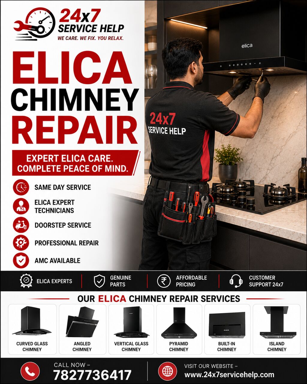 New Delhi, Appliance Repair, Elica Chimney Repair Service In South Delhi