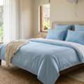 INR 1499,  Sky Blue Bedsheets Online | 100% Cotton Handloom Sets