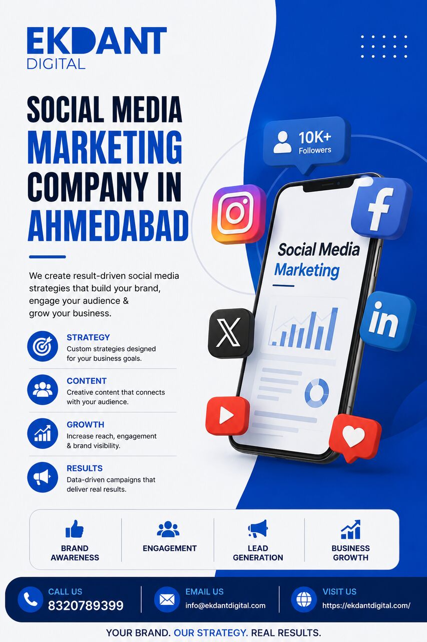 Ahmedabad, Web Design & Development, Ekdant Digital &ndash; Trusted Social Media Marketing Company In Ahmedabad