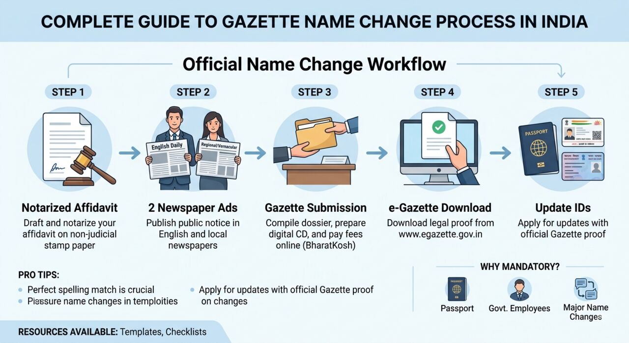 New Delhi, Legal, Hassle-Free Gazette For Name Change Process | Legal Support