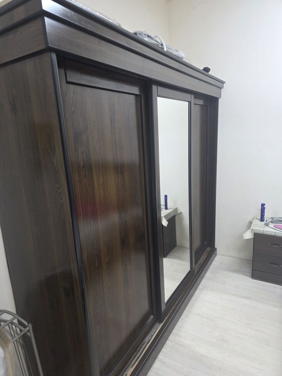 Khobar, Furniture, SAR 750,  Bedroom Set With Side Tables Wardrobe And Dressing