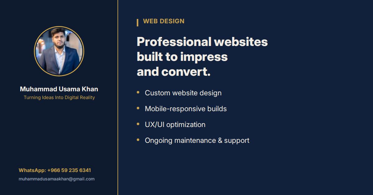 Dammam, Web Design & Development, Website Design & Development For Small Businesses In Saudi Arabia