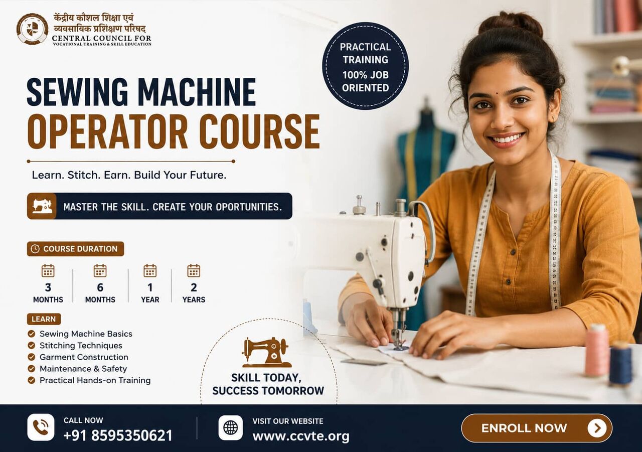 New Delhi, Education, Join A Sewing Machine Operator Course &ndash; Start Your Skill-Based Career