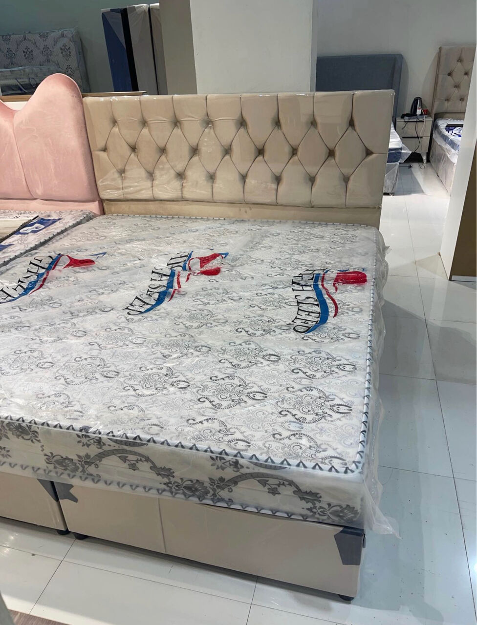 Al Safa, Furniture, SAR 600,  Luxury Modern Bed With Premium Mattress | Brand New