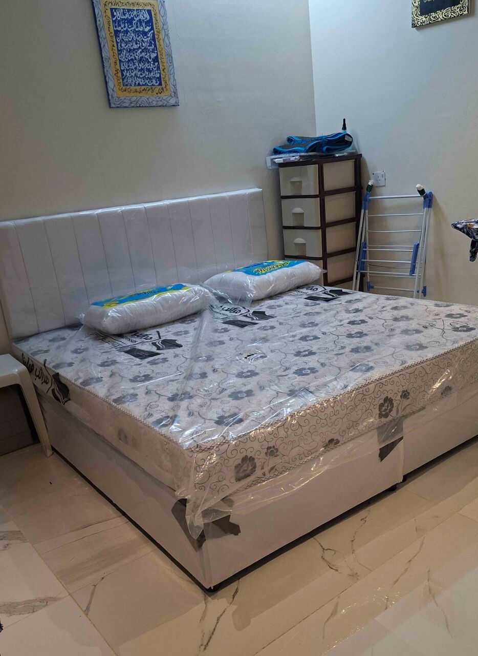 Al Safa, Furniture, SAR 600,  Luxury Modern Bed With Premium Mattress | Brand New