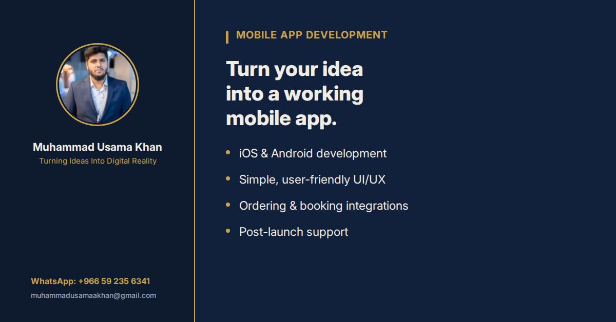 Riyadh, Mobile Apps, Mobile App Development For Businesses In  Saudi Arabia