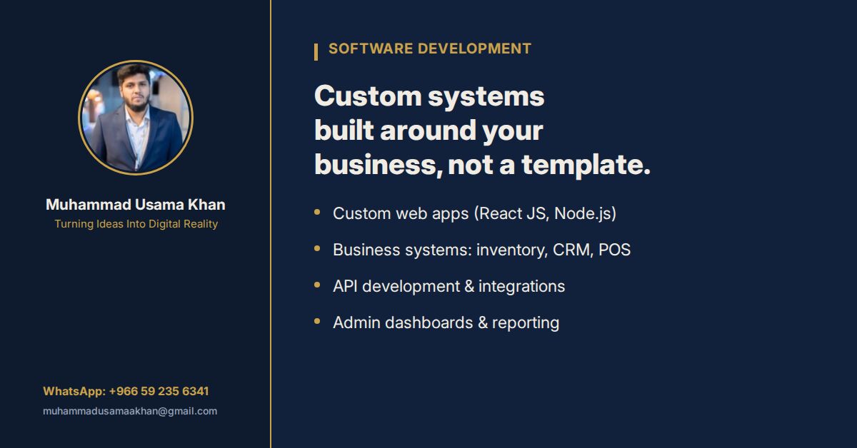 Dammam, Software Development, Custom Software Development For Businesses In Saudi Arabia