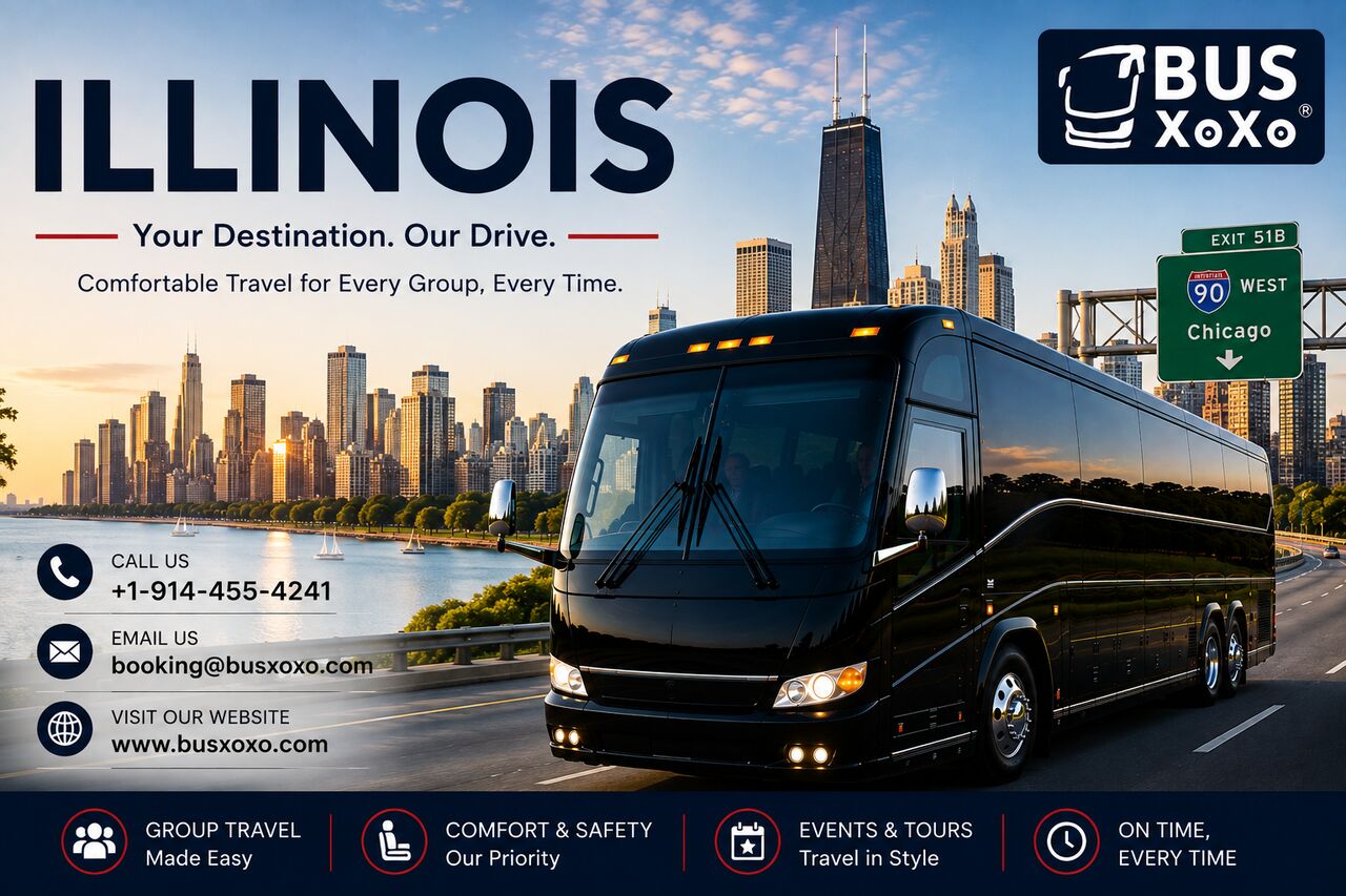 Chicago, Travel, Rent A Bus For Weddings, Schools & Corporate Events | Busxoxo