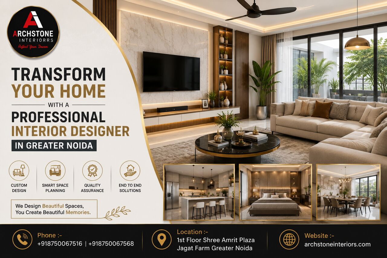 Greater Noida, Interior Design, Transform Your Home With A Professional Interior Designer In Greater Noida