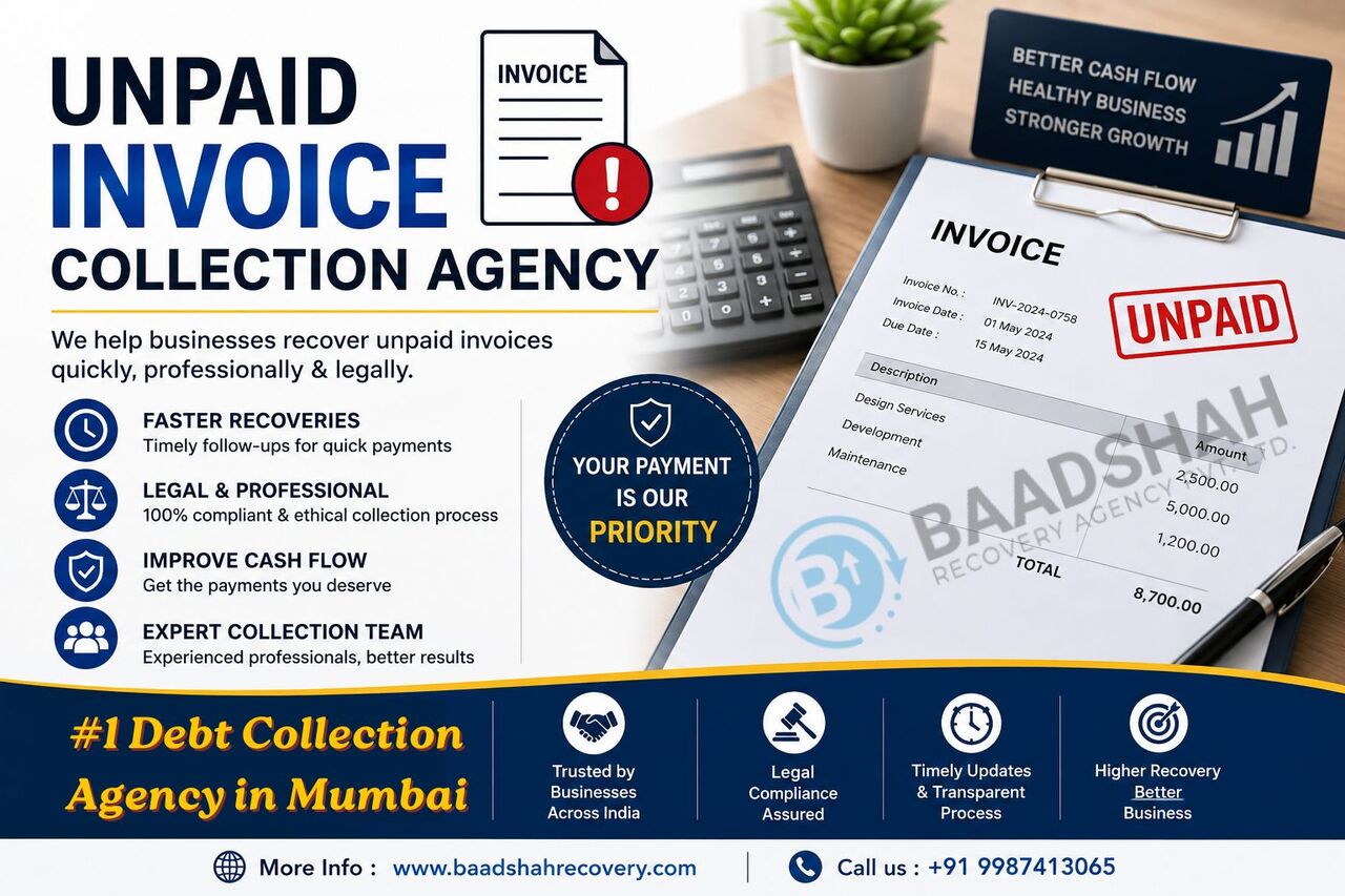 Mumbai, Business, Top Money Recovery Agency For Unpaid Loans, Invoices & Debts - Baadshah Recovery Agency