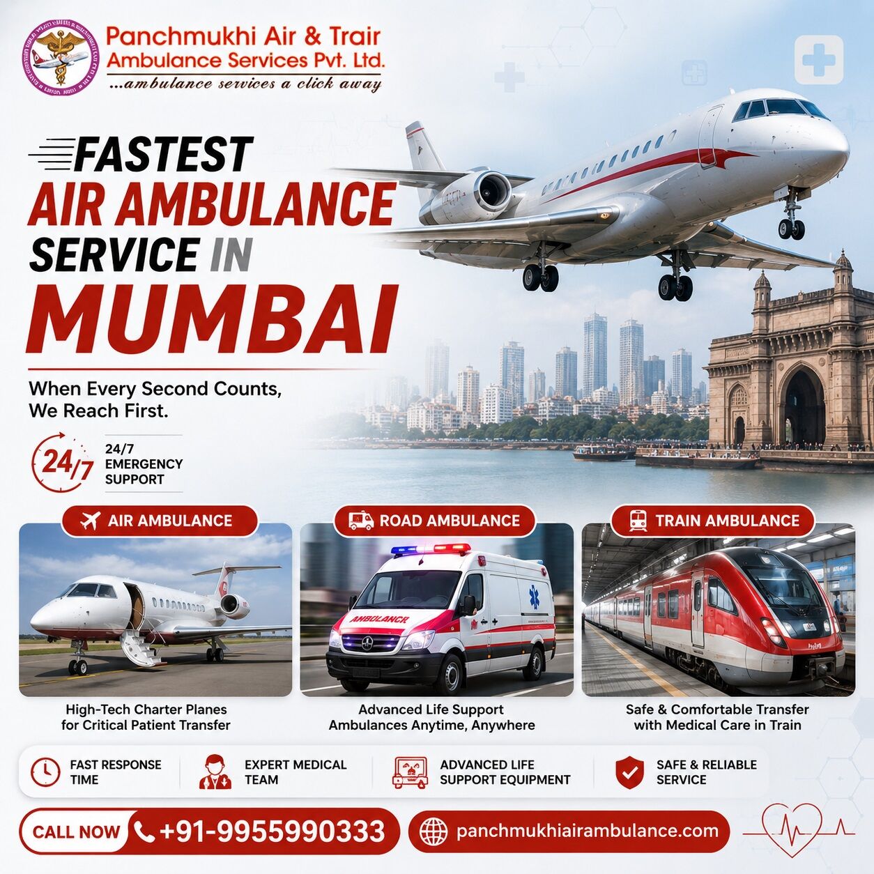 Mumbai, Health, Panchmukhi Air Ambulance In Mumbai Is Dedicated To Saving Lives With The Best Possible Ser