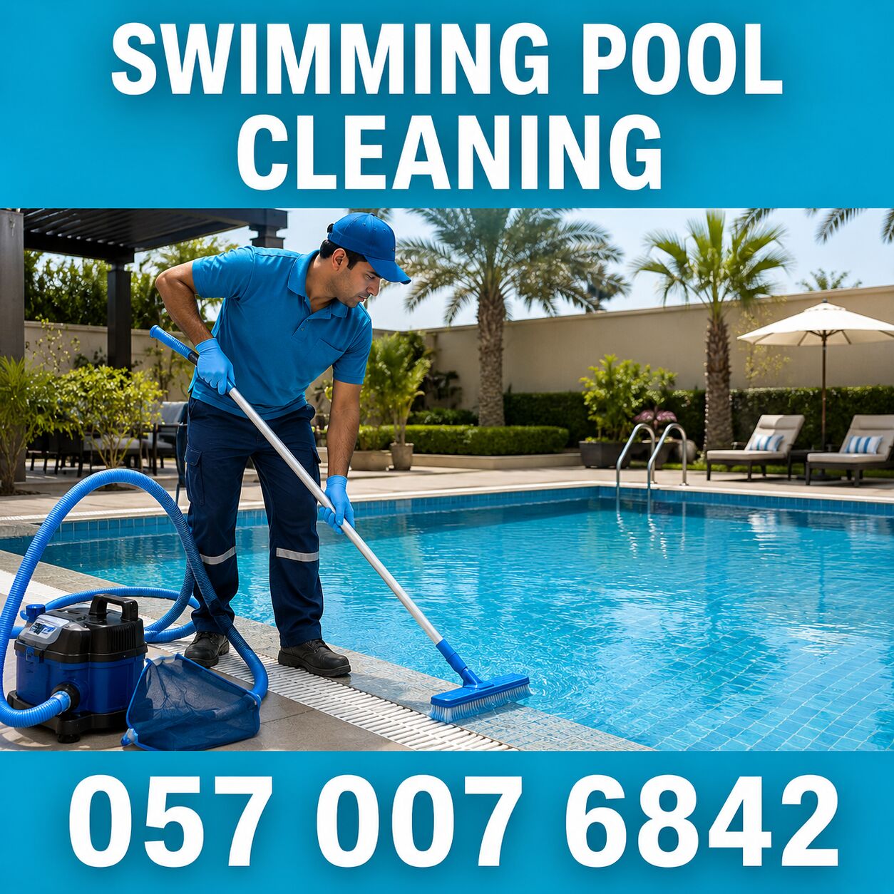 Al Mutrafiah, Cleaning, 🩵🩵🩵 SWIMMING POOL CLEANING JUBAIL 🩵 057 007 6842 🩵🩵🩵
