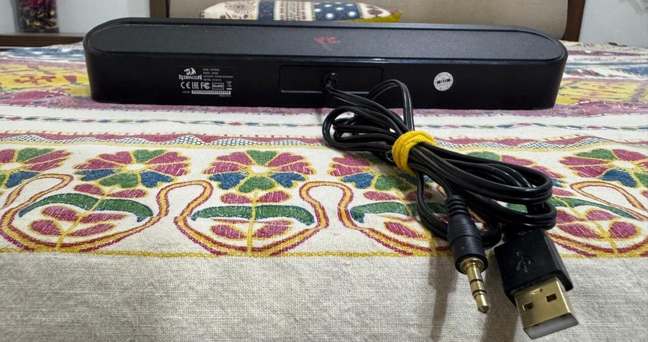 Dhahrat Laban, Electronics, SAR 80,  Redragon GS560 RGB Desktop Soundbar With Dynamic Lighting Bar