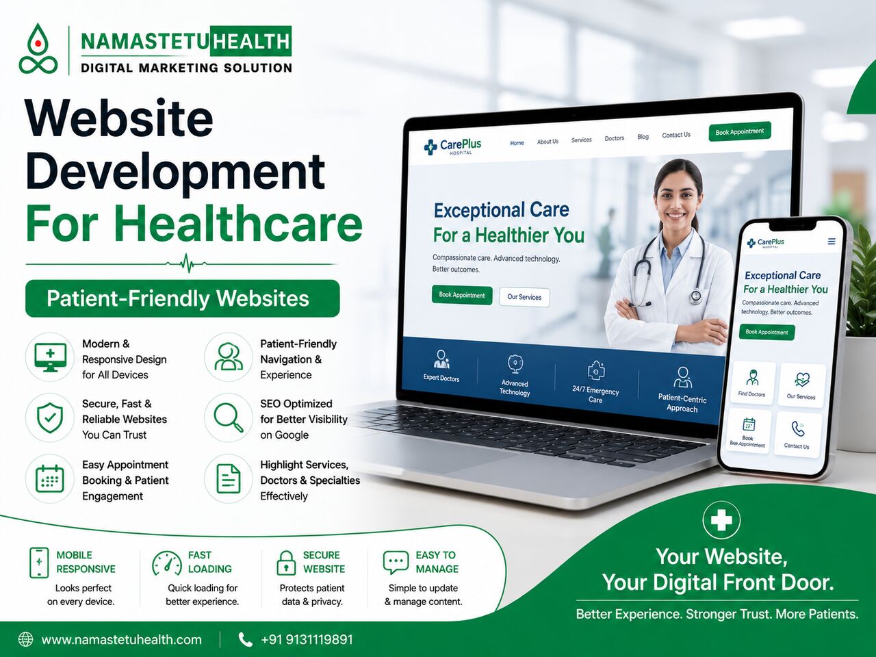 Indore, Marketing, Website Development For Healthcare | Patient-Friendly Websites