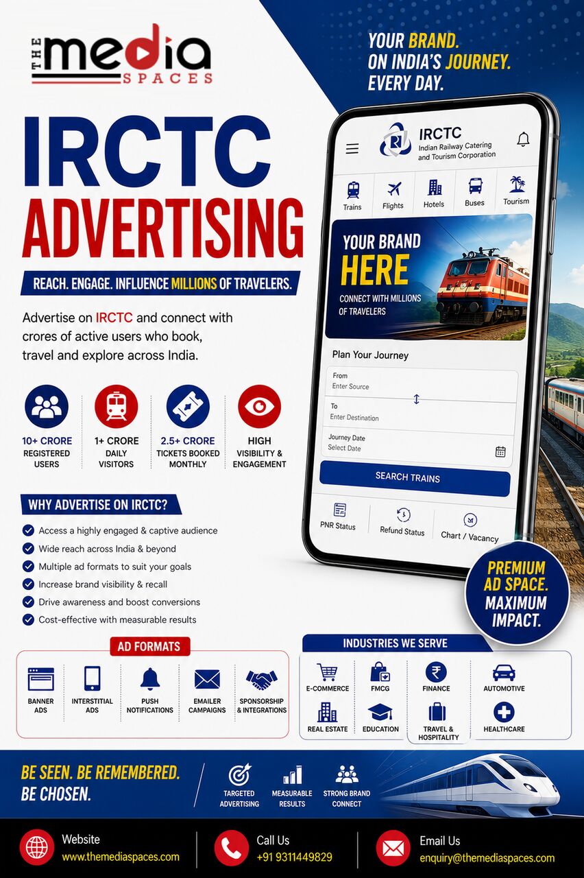 Noida, Marketing, IRCTC Advertising Agency In India