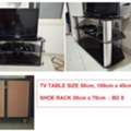 BHD 12,  TV Table And Shoe Rack