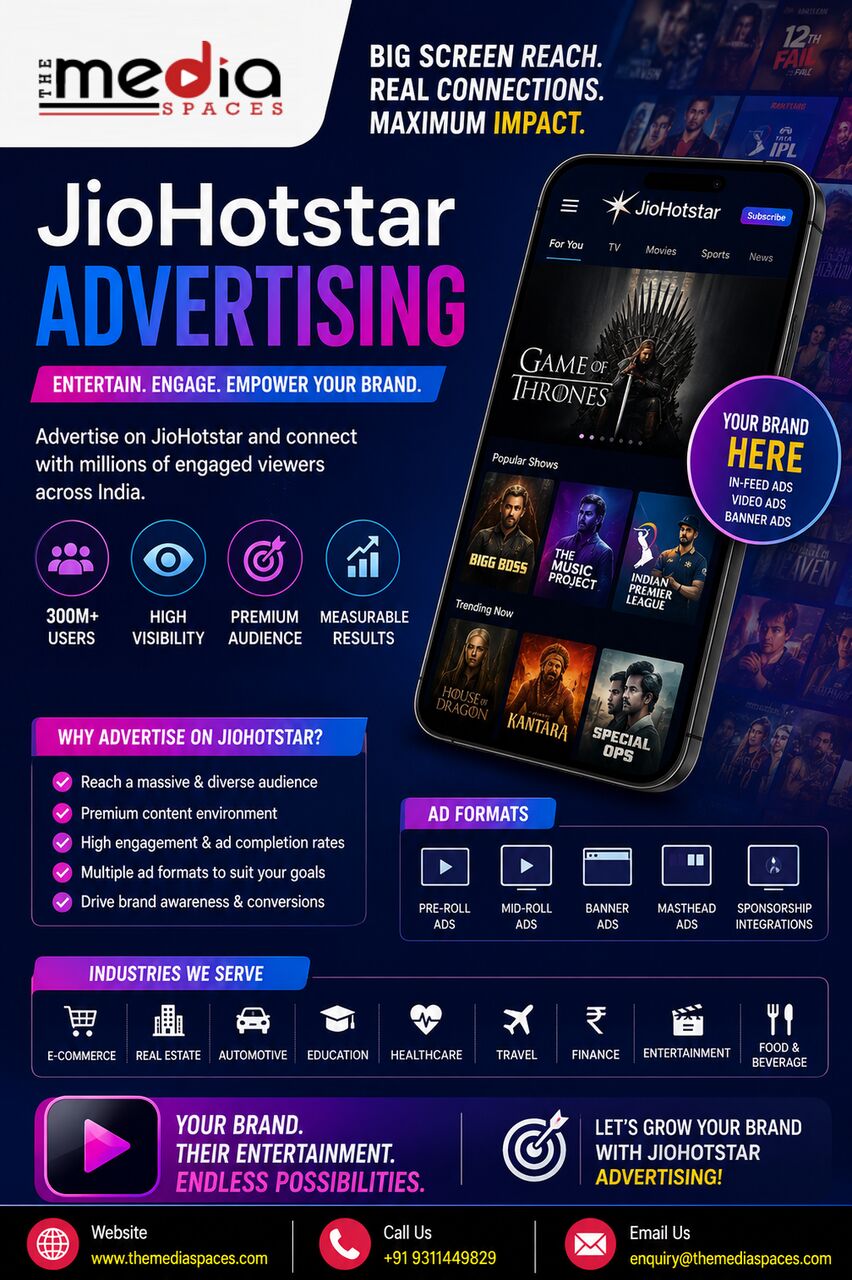 Noida, Marketing, JioHotstar Advertising Agency In India