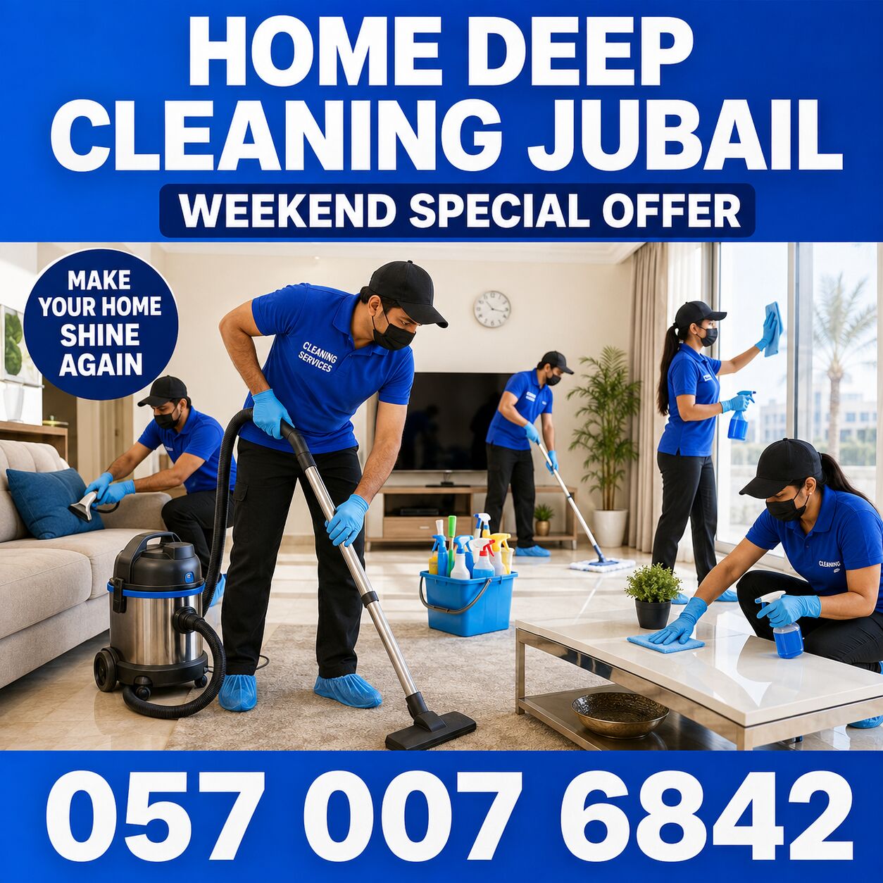 Al Mutrafiah, Cleaning, 🔵🔵🔵 HOME DEEP CLEANING JUBAIL – 🔵 WEEKEND SPECIAL OFFER 🔵 057 007 6842 🔵🔵🔵