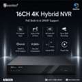 QAR 1274, Secuview 16CH 4K Hybrid NVR I POE Built-In & ONVIF Support.