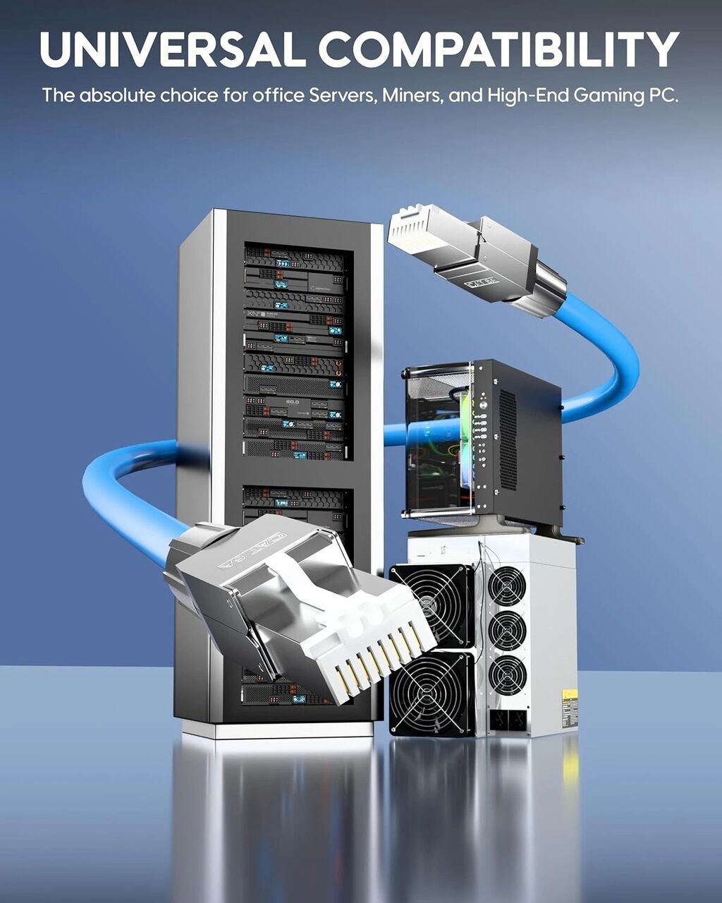 New Delhi, Computers, INR 499,  FEDUS PING Cat6A Toolless RJ45 Connector | Fully Shielded Metal Field Plug | 10Gbps 500MHz