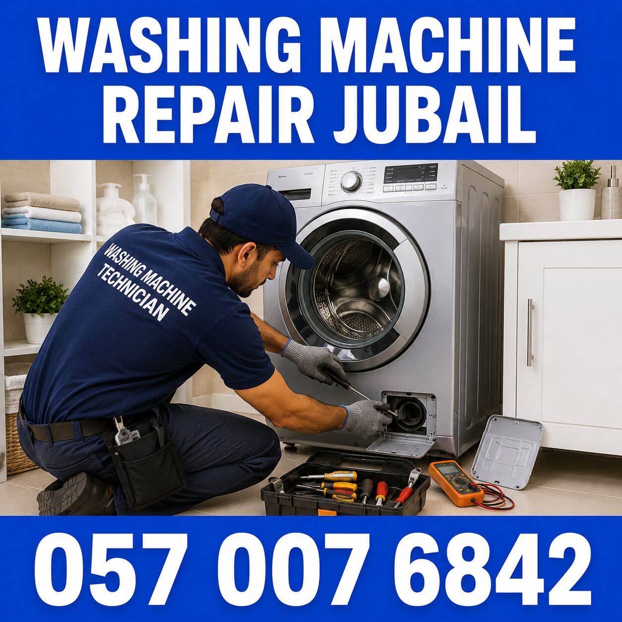 Al Mutrafiah, Appliance Repair, 🟦🟦🟦 WASHING MACHINE REPAIR JUBAIL 🟦 SAME-DAY HOME SERVICE 🟦 057 007 6842 🟦🟦🟦