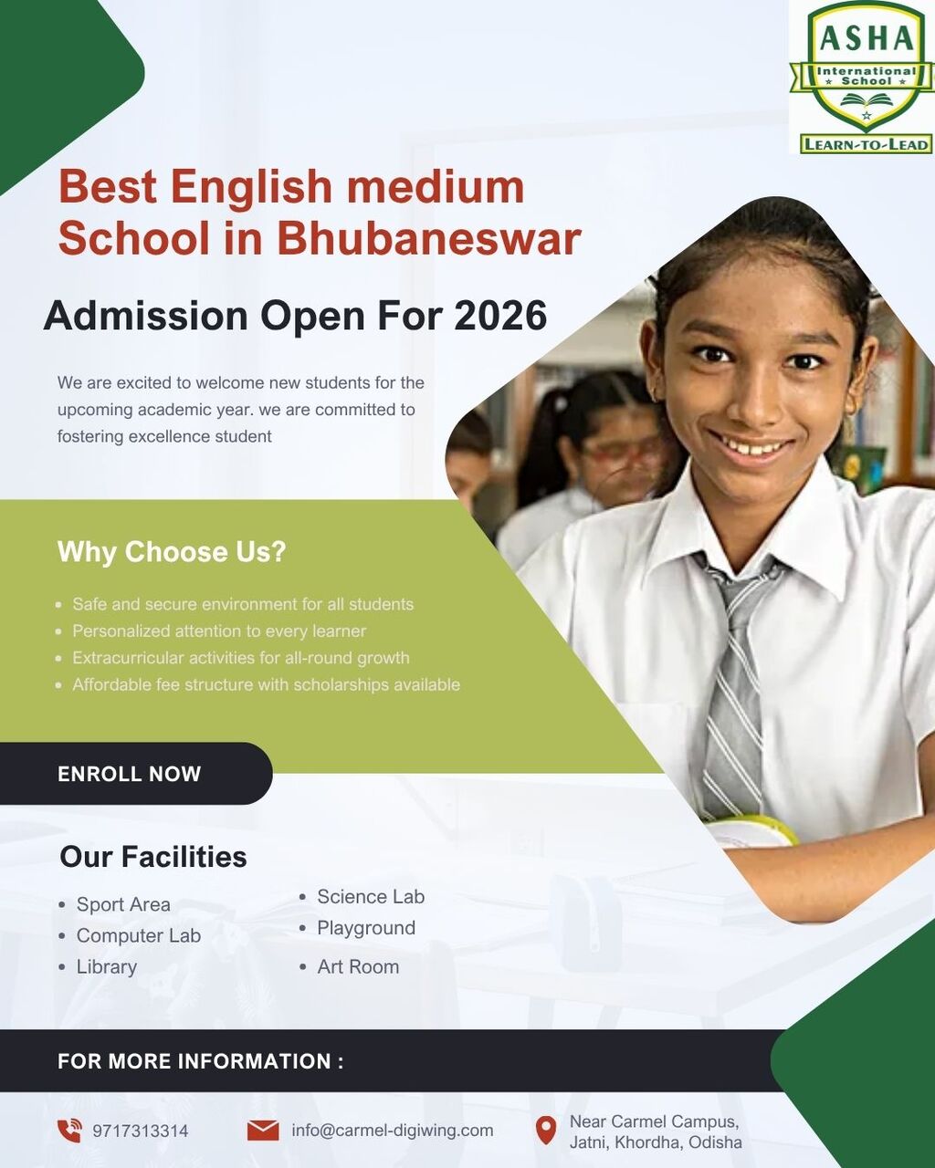 Bhubaneswar, Education, Best English Medium School In Bhubaneswar