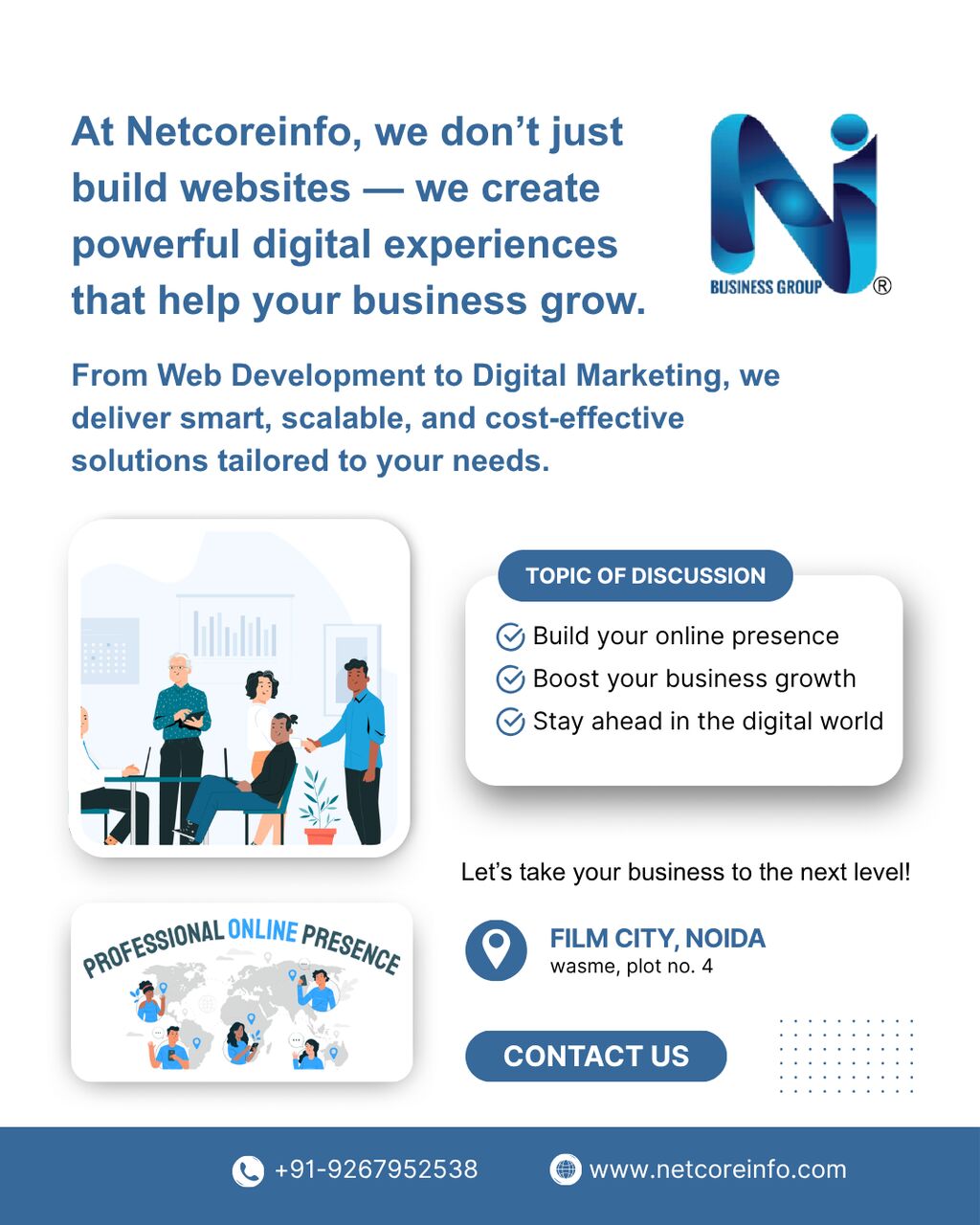 Noida, Software Development, Netcoreinfo Business Group | IT Solutions, Web Development & Digital Marketing Company