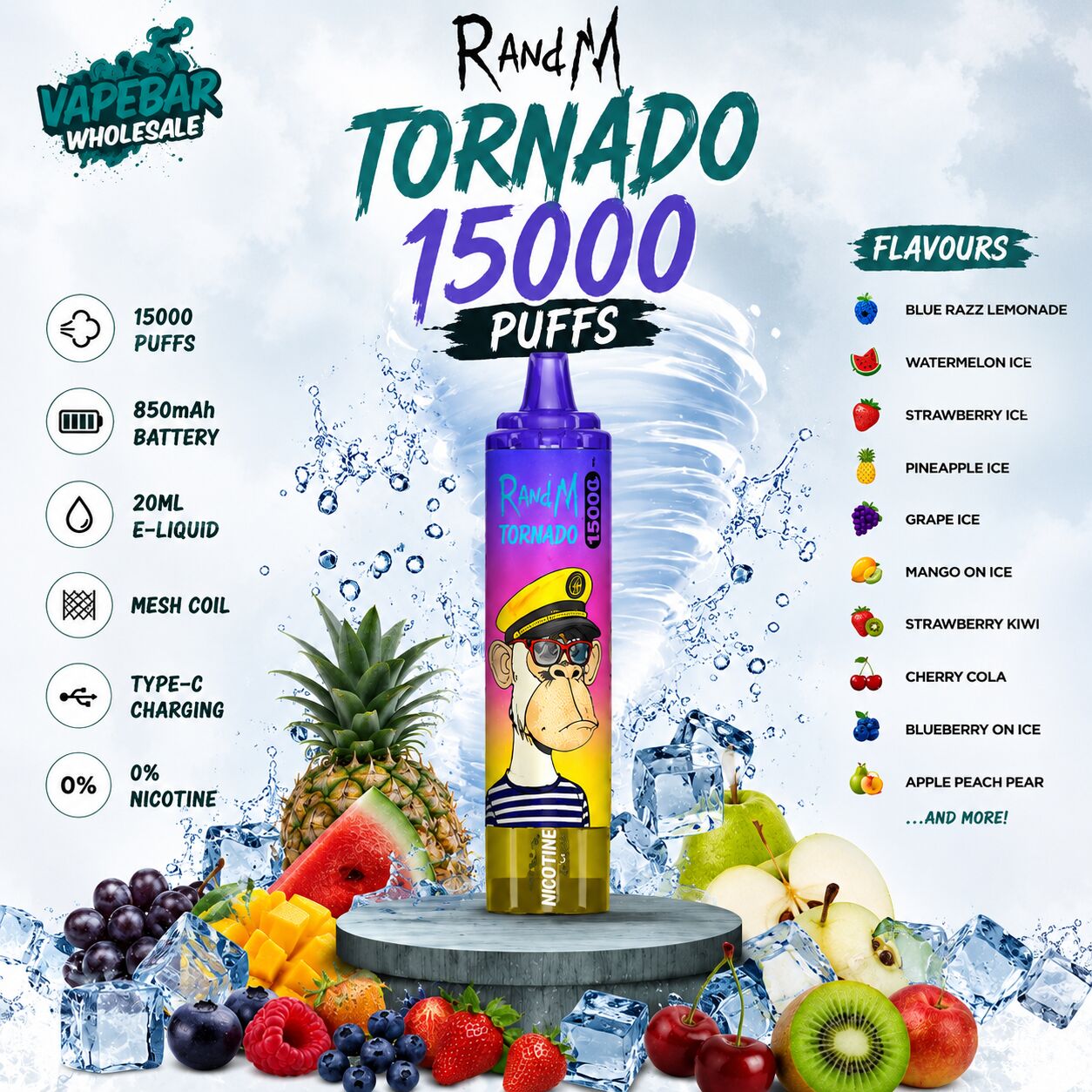 Manchester, Electronics, GBP 38,  R And M Tornado 15000 Puffs Box Of 10