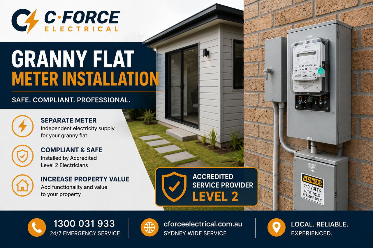 Sydney, Technical, Granny Flat Meter Installation