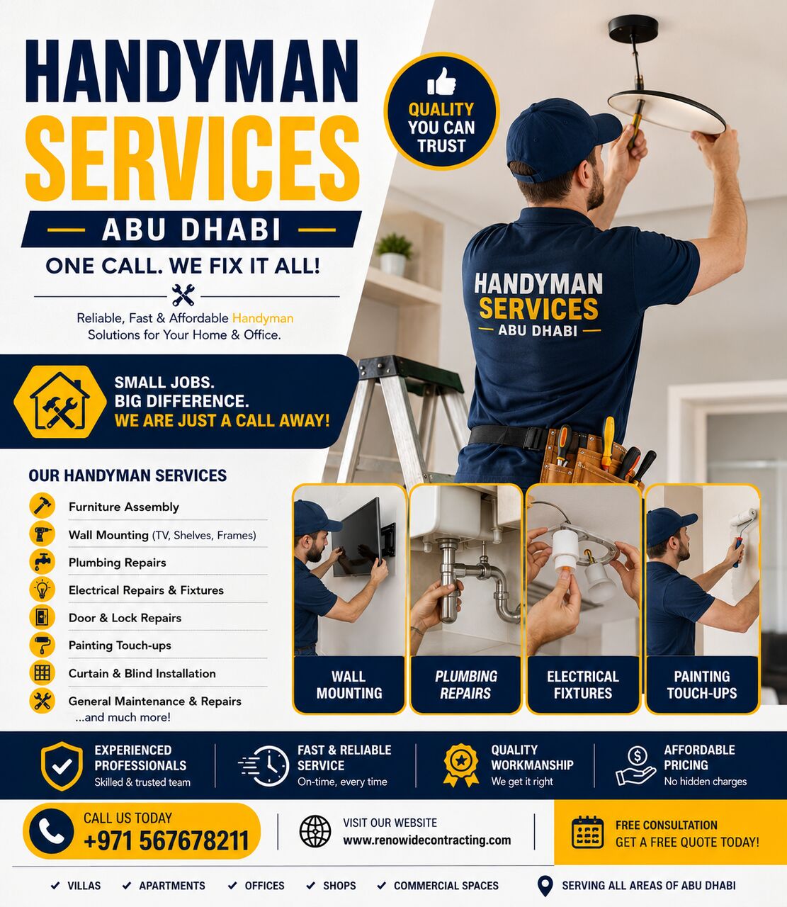 Abu Dhabi, Construction, Handyman Services Abu Dhabi