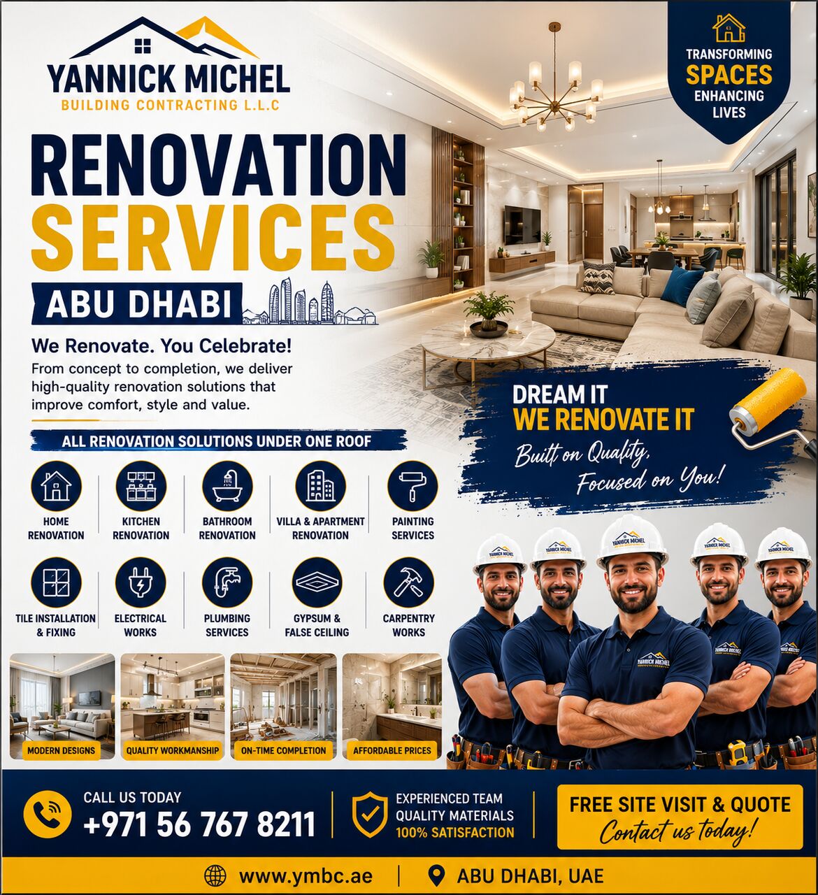 Abu Dhabi, Construction, Renovation Services Abu Dhabi