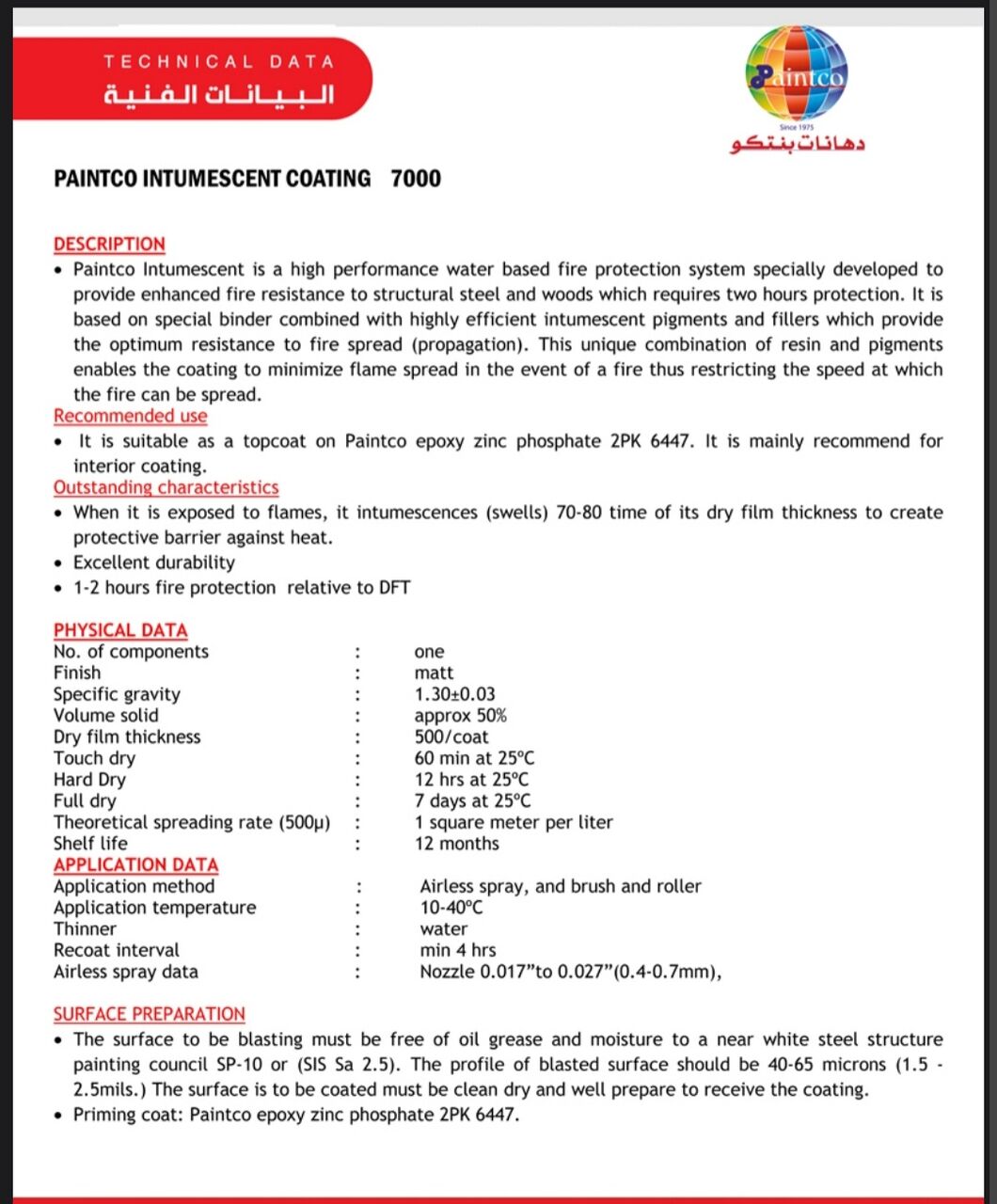 Jubail, Materials, SAR 1000,  Fireproofing Paint Upto 2 Hours Fire-protection