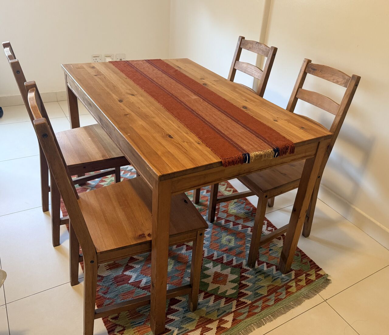 Jeddah, Furniture, SAR 400,  IKEA Hagernas Dining Table With 4 Chairs