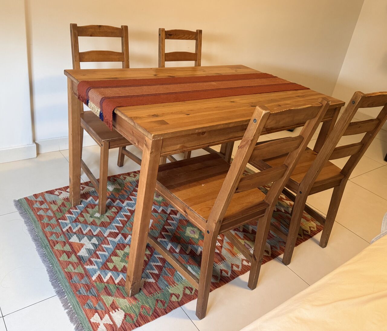Jeddah, Furniture, SAR 400,  IKEA Hagernas Dining Table With 4 Chairs