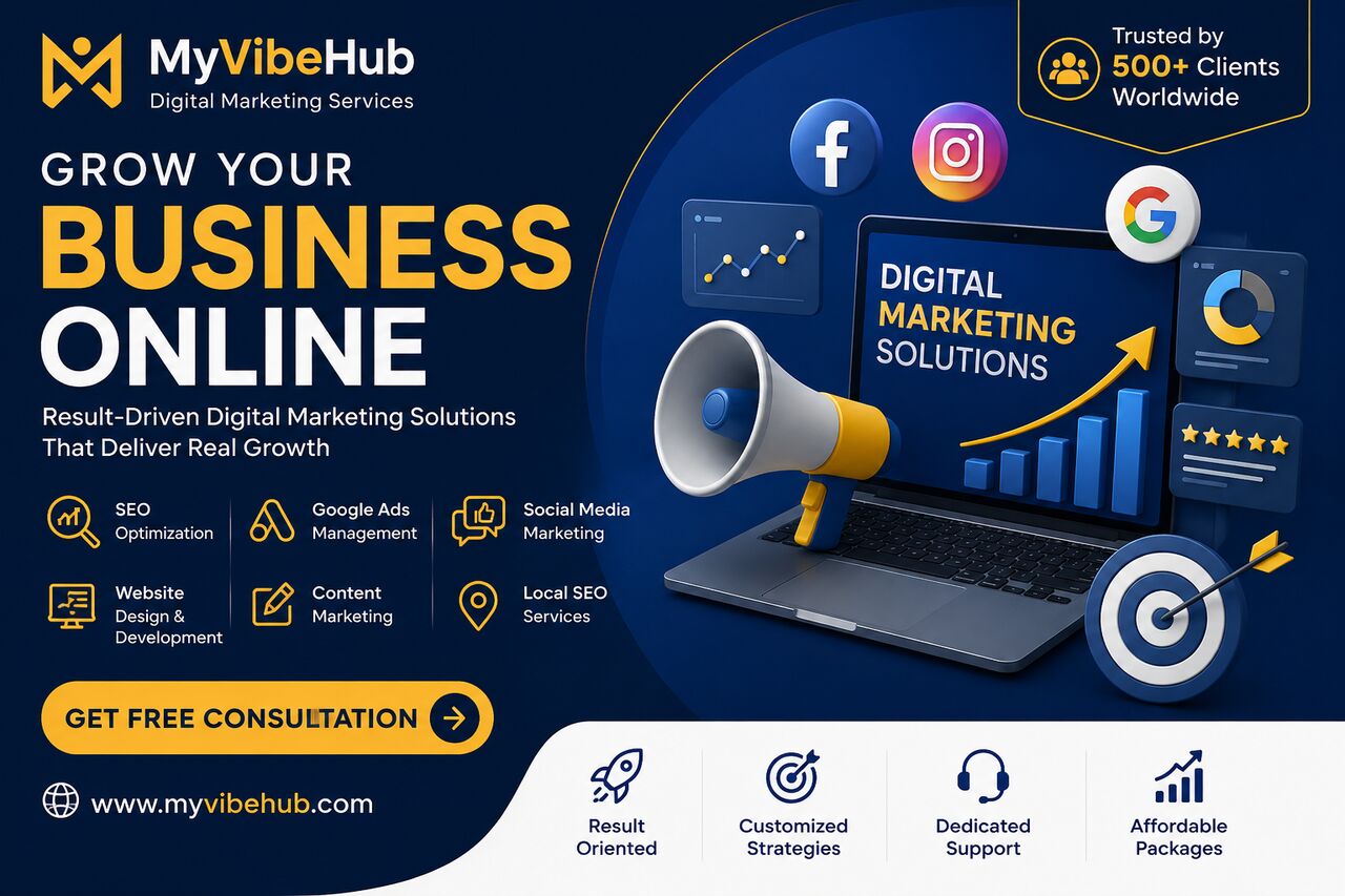Ghaziabad, Marketing, MyVibeHub &ndash; Professional Digital Marketing Services