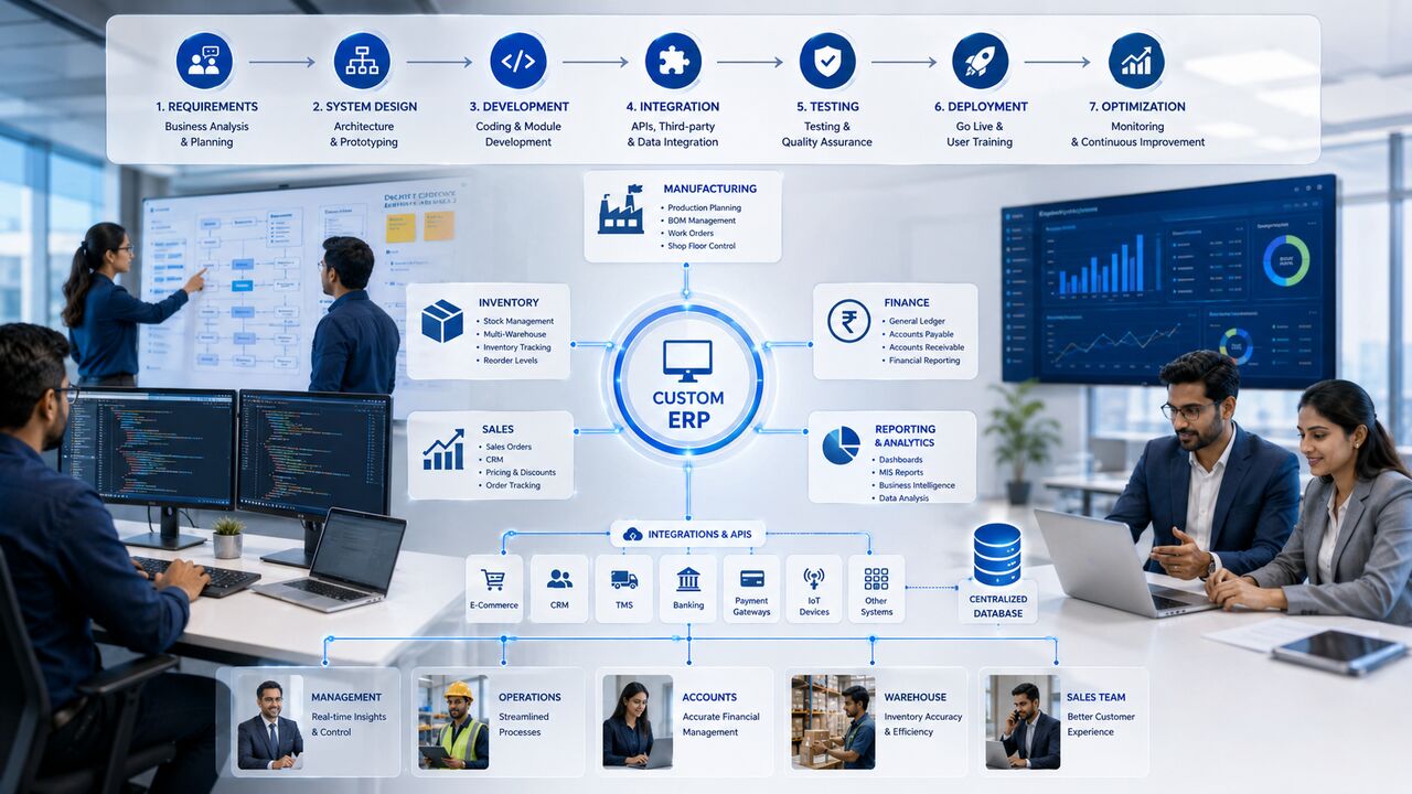 Mumbai, Software Development, Customized ERP Software In India For Growing Businesses