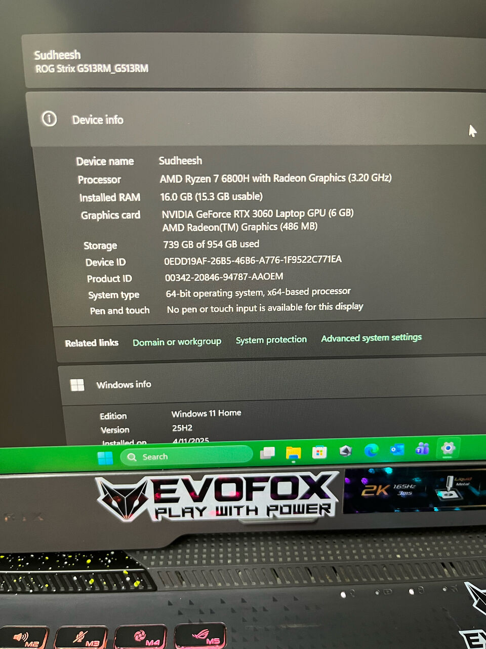 Riyadh, Computers, SAR 5500,  Gaming Laptop With Bundle-Asus ROG Strix G513R With Game Bundlr