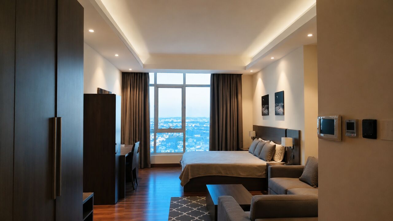 Sanabis, Apartments, Flats, Houses & Villas, BHD 250/month,  Furnished,  Studio,  For Rent: Studio Apartment In Sanabis Near City Centre..