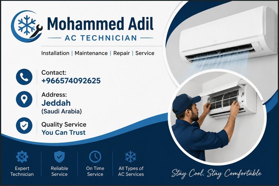 Jeddah, Air Conditioning, Professional All Type Of AC Installation, Maintenance, And Repair Services In Jeddah