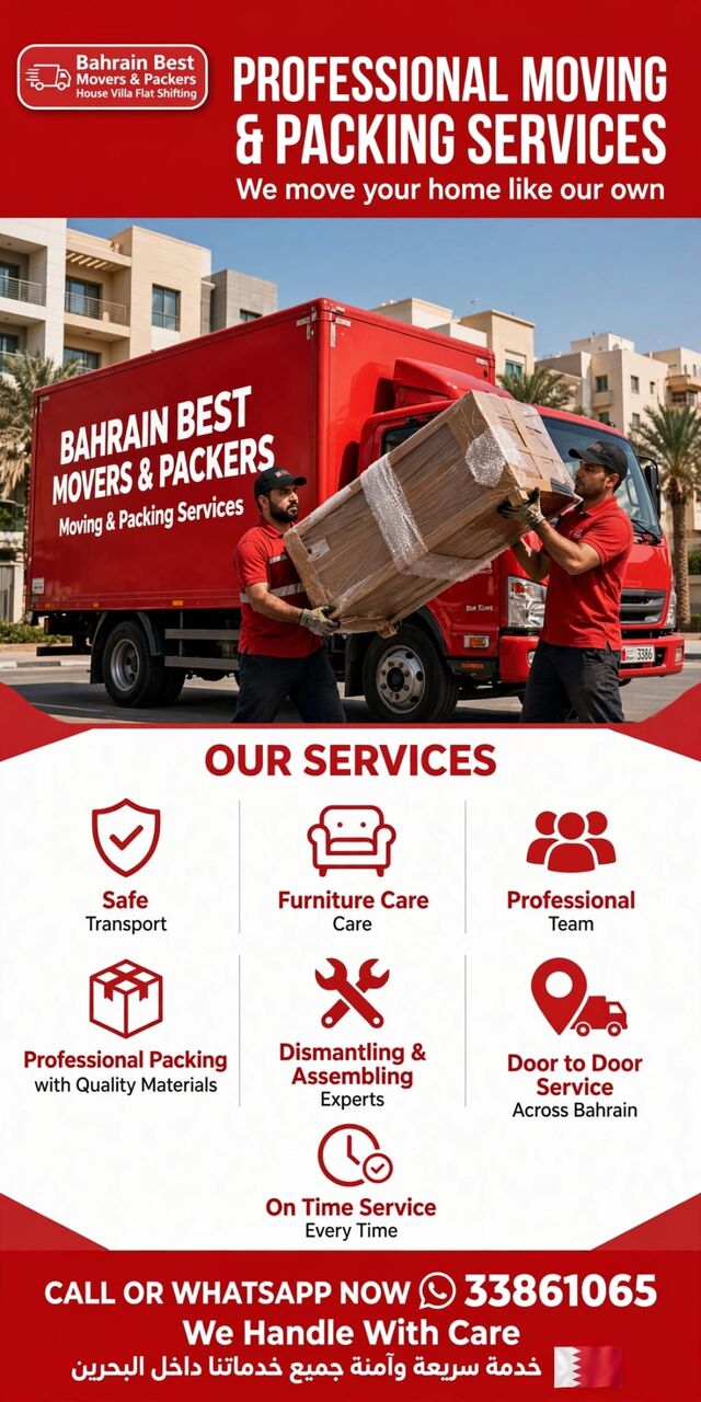 Janabiya, Labor/Moving, Furniture Moving Company Bahrain - Dismantling & Fixing