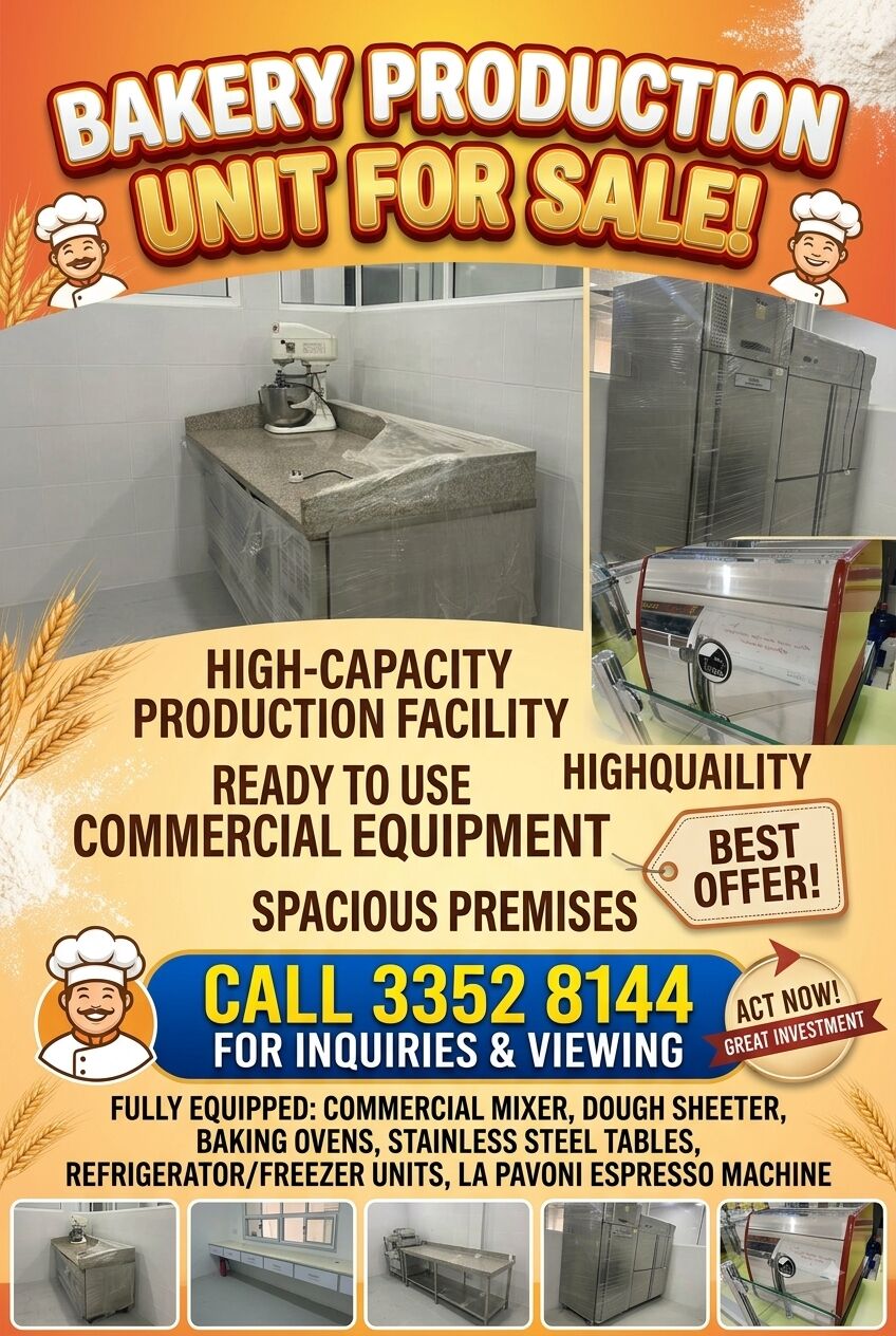 Manama, Businesses For Sale, Bakery Production Facility