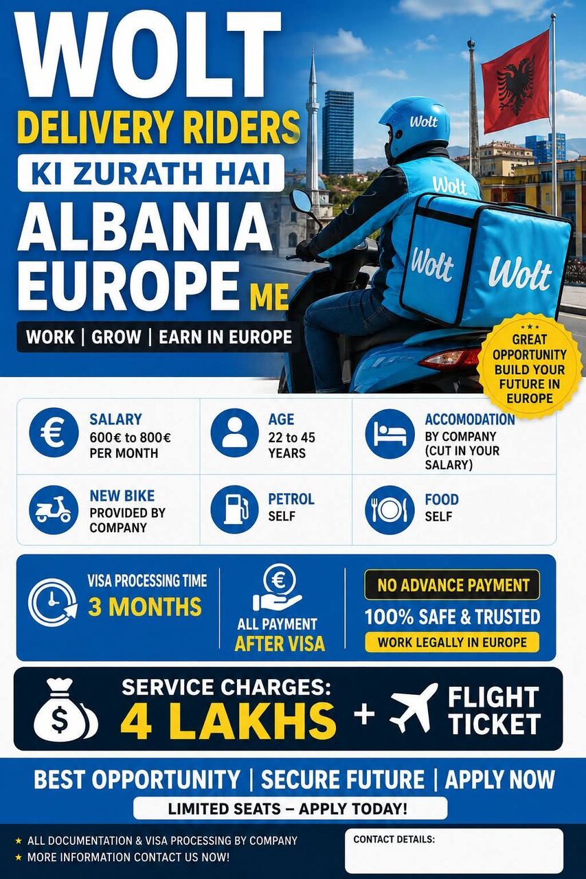 Hyderabad, Job Seekers, Delivery Driver For Albania