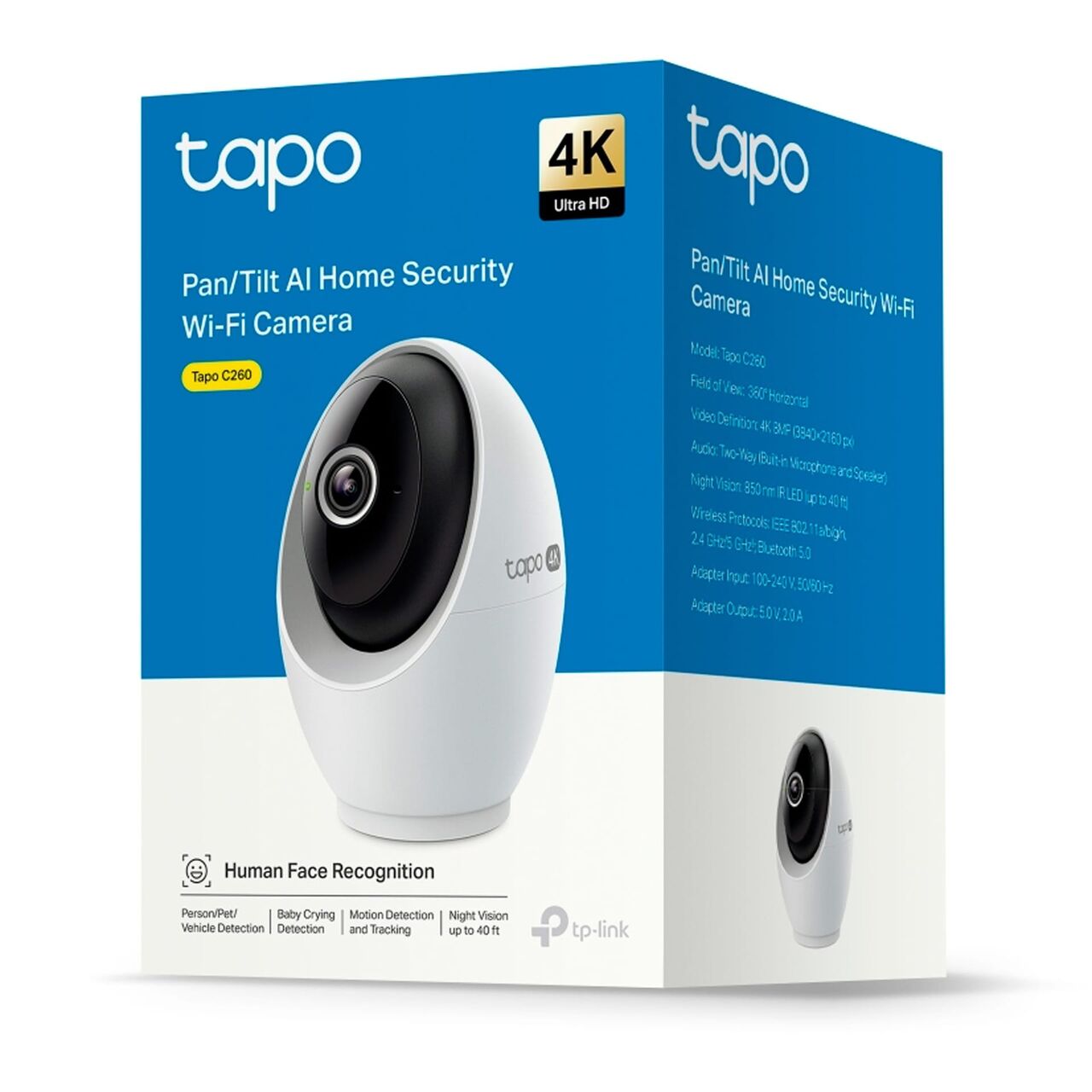 Manama, Electronics, BHD 28,  TP-Link Tapo C260 4K Pan/Tilt AI Home Security Wi-Fi Camera