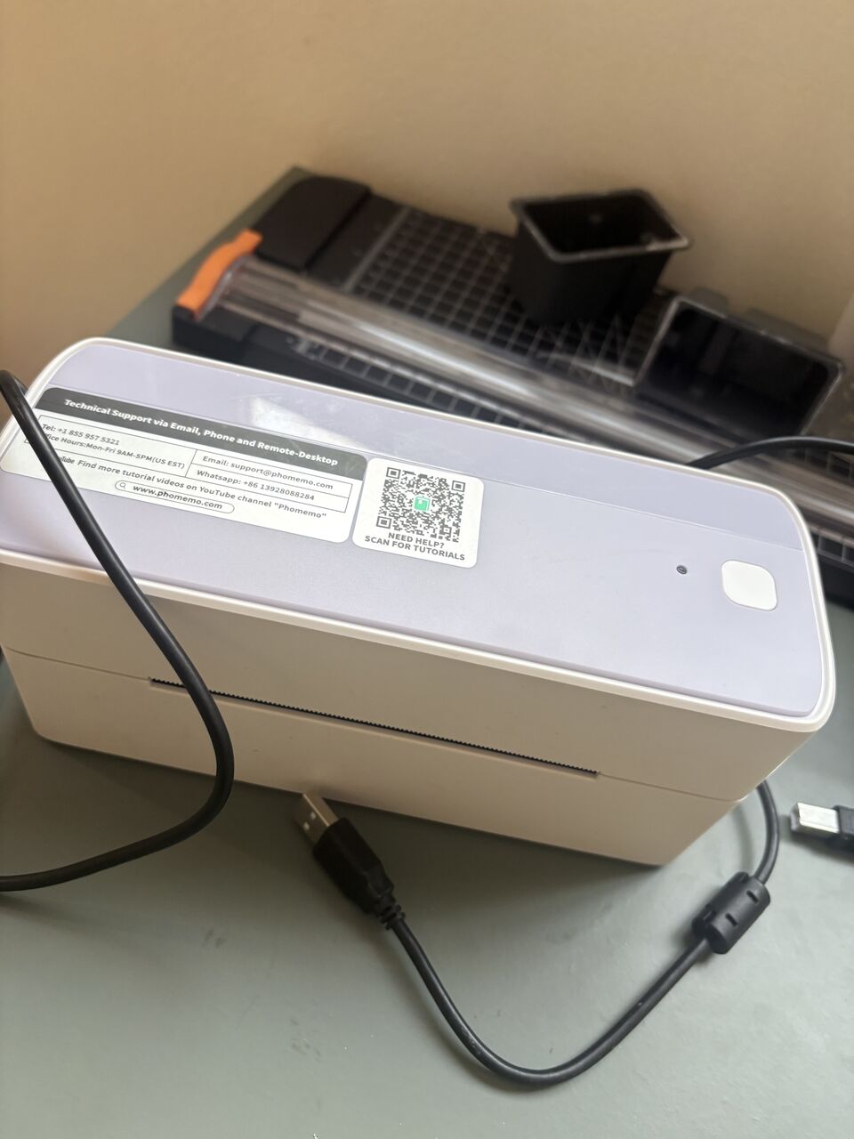 Jeddah, Electronics, SAR 350,  Phomemo Portable Label Printer – Purple 💜 | Like New