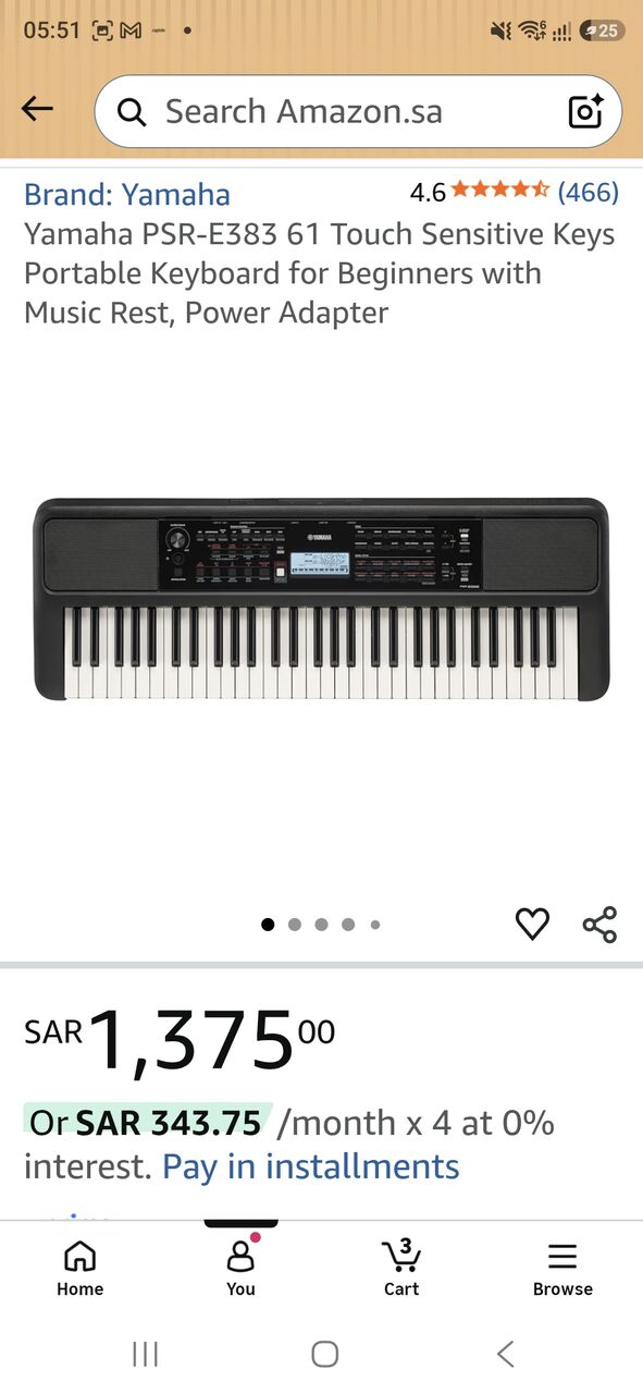 Dammam, Musical Instruments, SAR 900,  YAMAHA Piano Keyboard