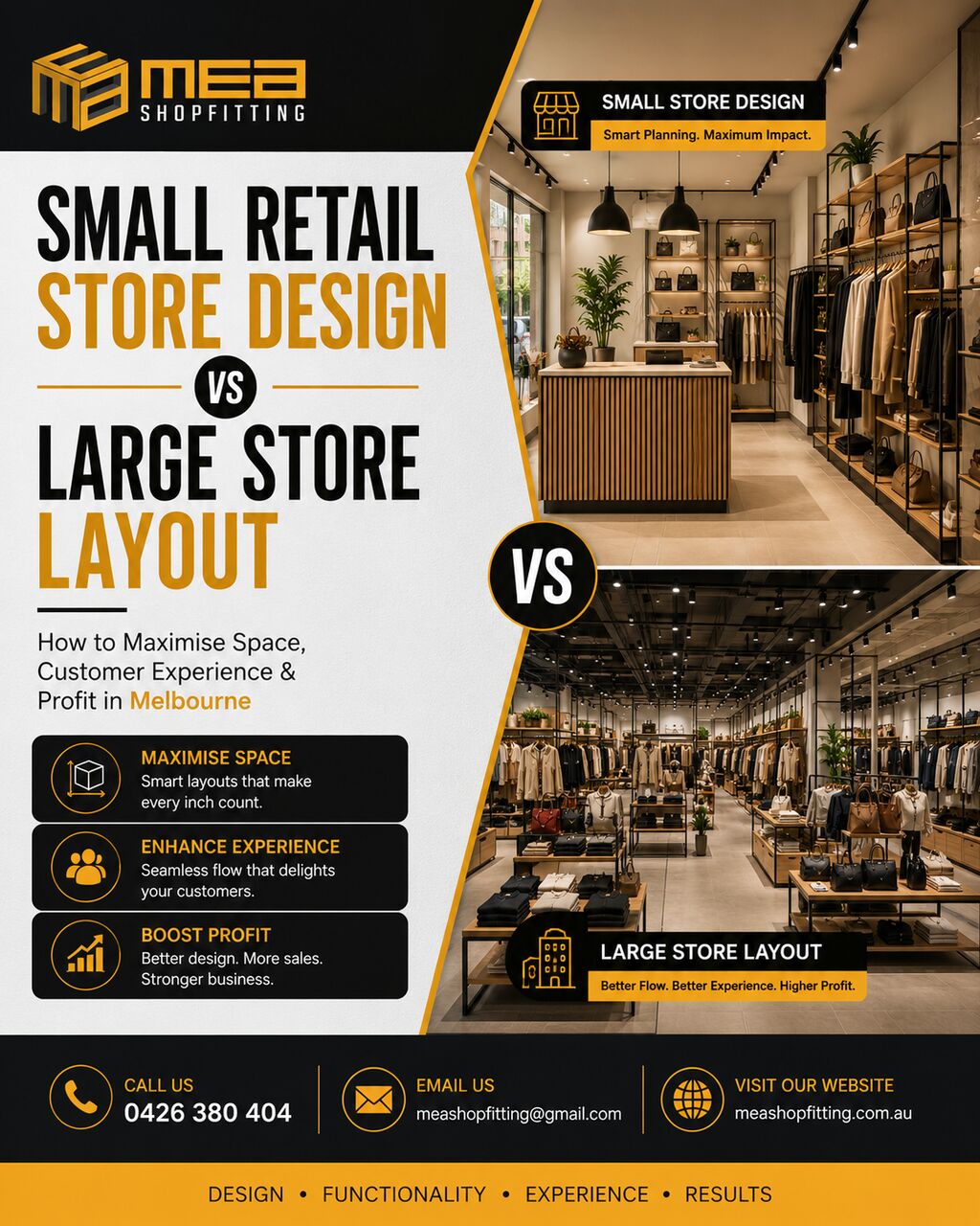 Melbourne, Construction, Small Retail Shop Design & Fit Out Melbourne | MEA Shopfitting