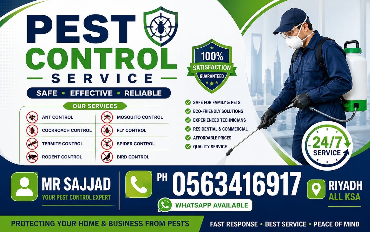 Riyadh, Pest Control, # Professional Save Pest Control Spray With Best Price Service Total 0563416917