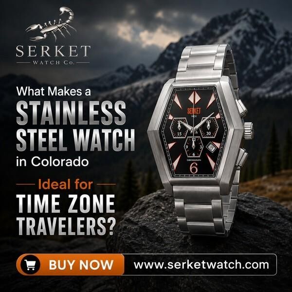 New York, Watches, USD 599,  What Makes A Stainless Steel Watch In Colorado Ideal For Time Zone Travelers?